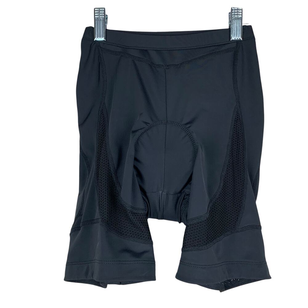 Beroy Cycling Bike Shorts Padded Seat Black Pull On Elastic Waist Women's XS